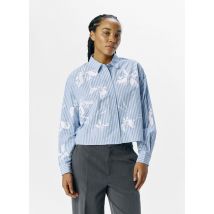 OBJECT - Bekleidung OBJAIKO RE L/S SHORT SHIRT 137 - blau - Größe 40