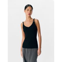 OBJECT - Bekleidung OBJZELLA KNIT S/L SLI TOP 138 - schwarz - Größe S