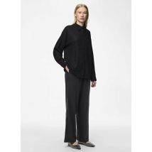 Pieces - Kleding PCPIA HW WIDE PANTS WVN NOOS - Zwart - Maat L