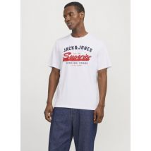 Jack & Jones - Ropa JJELOGO TEE SS O-NECK 2 COL SS25 SN - Blanco - Talla S