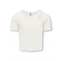 Kids Only - Kognessa Life Ss Cutout Top Box Jrs Noos 15313690 Bianco - Abbigliamento - Taglia 11 - 12A