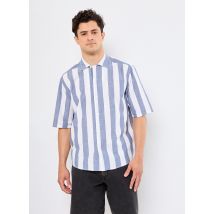 Only & Sons - Bekleidung ONSTES RLX CTN SLUB STRIPE SS SHIRT - blau - Größe XXL