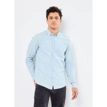 Casual Friday - CFHAMILTON LS BD linen mix shirt Blu - Abbigliamento - Taglia XL