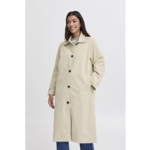 B-Young - Kleding BYAMONA LONG COAT - Beige - Maat 42