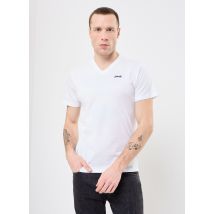 Schott - Bekleidung Tshirt Col V Brode Schott - weiß - Größe M