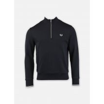 Fred Perry - HALF ZIP SWEATSHIRT Blu - Abbigliamento - Taglia M