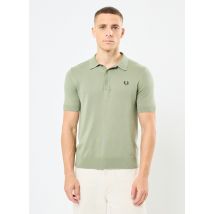 Kleding COTTON KNITTED SHIRT Groen - Fred Perry - Beschikbaar in XXL