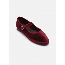 Ballerines Mary Jane Velvet Bordeaux - Flabelus - Disponible en 42