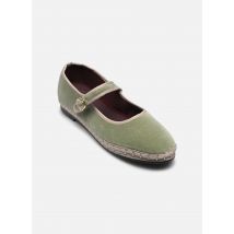 Ballerines Mary Jane Velvet Vert - Flabelus - Disponible en 38