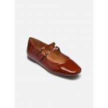 Ballerines Babies n°128 - Cuir vernis - Cognac Marron - Rivecour - Disponible en 36