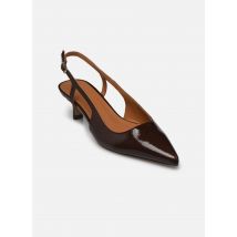 Rivecour - Pumps Slingback n°412 - Cuir vernis - Marron - braun - Größe 36