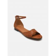 Sandales et nu-pieds Sandales n°165 - Cuir imprimé façon lézard Marron - Rivecour - Disponible en 40