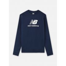 New Balance Kids - Ropa New Balance French Terry Stacked Logo Crew - Azul - Talla 7 - 8A