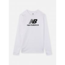 New Balance Kids - Bekleidung New Balance Jersey Stacked Logo LS Tee - weiß - Größe 12 - 13A