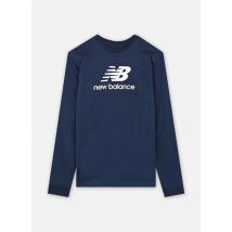New Balance Kids - Ropa New Balance Jersey Stacked Logo LS Tee - Azul - Talla 15 - 16A