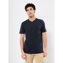Lyle & Scott - Bekleidung Superfine V Neck T-Shirt - blau - Größe XL