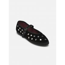 Ballerinas Mary Jane Velvet Studs Schwarz - Flabelus - Größe 40