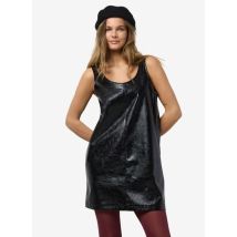 Noisy May - Ropa NMKANE PINAFORE VINYL DRESS - Negro