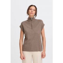 B-Young - Ropa BYMMORLA ZIPPER VEST - - Marrón