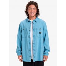 Quiksilver - Bekleidung Bozeman Denim Ls Shirt - blau - Größe S