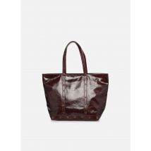 Sacs à main Cabas L Zippe Porte Epaule En Cuir Froisse Et Oeillets Marron - Vanessa Bruno - Disponible en T.U