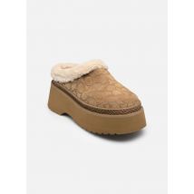 Coach - Botas cecelia signature shearling clog - Marrón