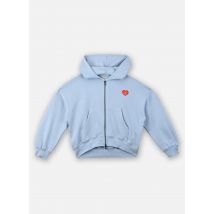 Kids Only - Kleding Kogevisa L/S Zip Hood Ovs Swt - Blauw - Maat 7 - 8A