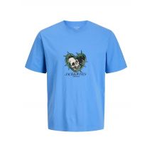 Jack & Jones - Bekleidung Jorcatskills Skull Tee Ss Cn Sn Jnr - blau - Größe 16A