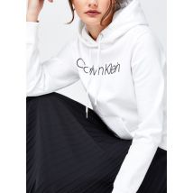 Bekleidung Ls Core Logo Hoodie weiß - Calvin Klein - Größe S