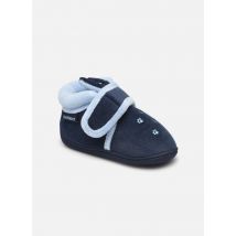 Chaussons Bottillon Velcro Garçon Polyvelours Bleu - Isotoner - Disponible en 24