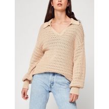 Kleding V-Neck Oversized Knitted Sweater N Beige - NA-KD - Beschikbaar in S