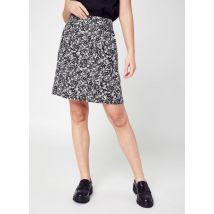 Ropa Belle Tencel Short Flower Print Skirt Negro - Knowledge Cotton Apparel - Talla 40