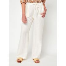 Ropa Posey Linen Mix Elastic Waist Pants Blanco - Knowledge Cotton Apparel - Talla 36