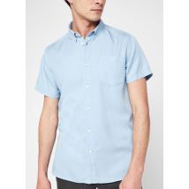 Bekleidung Larch Tencel Garment Dyed Ss Shirt W/Pipe Cf blau - Knowledge Cotton Apparel - Größe S