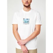 Bekleidung Slhrelaxdenton Ss O-Neck Tee M weiß - Selected Homme - Größe S