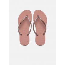 Zehensandalen Hav. Slim Logo Metallic W rosa - Havaianas - Größe 35 - 36