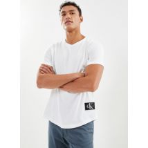 Ropa Badge Turn Up Sleeve Blanco - Calvin Klein Jeans - Talla XXL