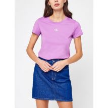 Bekleidung Micro Monologo Slim Fit Tee lila - Calvin Klein Jeans - Größe L