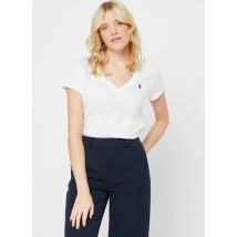 Kleding T-shirt col en V en jersey Wit - Polo Ralph Lauren - Beschikbaar in XS