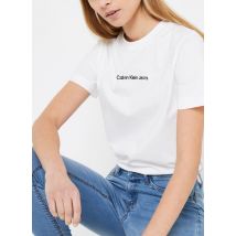 Bekleidung Institutional Straight Tee weiß - Calvin Klein Jeans - Größe XL