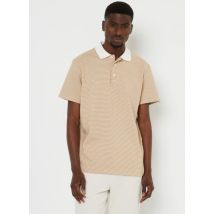 Ropa Slhash Stripe Ss Polo W Marrón - Selected Homme - Talla L