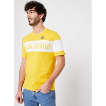 Vêtements BAT Tee SS N°2 M lemon chrome/new optica Jaune - Le Coq Sportif - Disponible en S