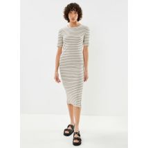 Bekleidung Slftamara 2/4 Midi Striped Dress beige - Selected Femme - Größe XS