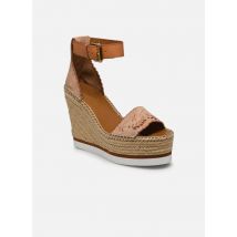 Espadrilles Glyn Embroidery High Marron - See by Chloé - Disponible en 40
