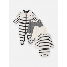 Vêtements Dors Bien + 3 Bodies Lama Blanc - Petit Bateau - Disponible en 12M