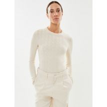 Bekleidung Slfcaba Ls Knit O-Neck beige - Selected Femme - Größe M
