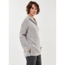 Vêtements Slfsia Ras Ls Long Knit High Neck Gris - Selected Femme - Disponible en XS