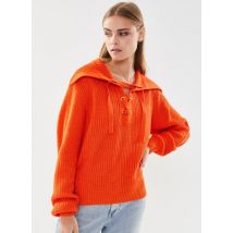 Bekleidung Vmlea Ls Tie V-Neck Pullover Fr orange - Vero Moda - Größe M