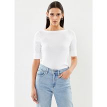 Bekleidung T-shirt en coton stretch weiß - Lauren Ralph Lauren - Größe L