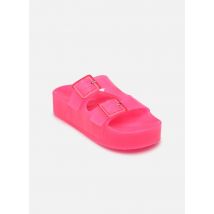 Wedges High jelly sandal 2 buckles Roze - Colors of California - Beschikbaar in 40